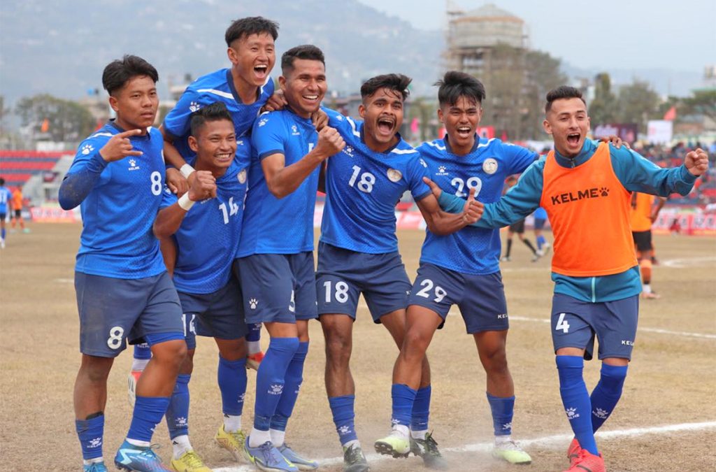 एपीएफलाई हराउँदै नेपाल पुलिस क्लब आहारारा पोखरा गोल्डकप फुटबलको क्वार्टरफाइनलमा